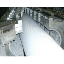 Chaîne ondulée de machine d&#39;extrusion de production de tuyau de PE / PVC simple / double